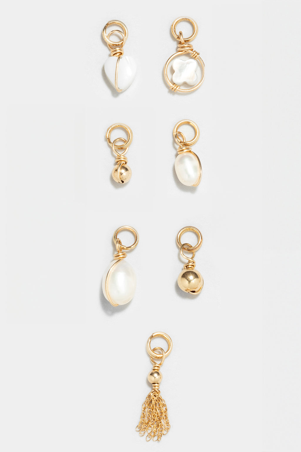 Charm Pendant - Intertwined Cultured Pearl