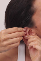 Fake double helix piercing - Eclat