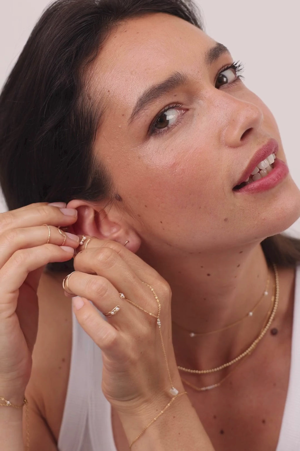 Fake double helix piercing - Eclat