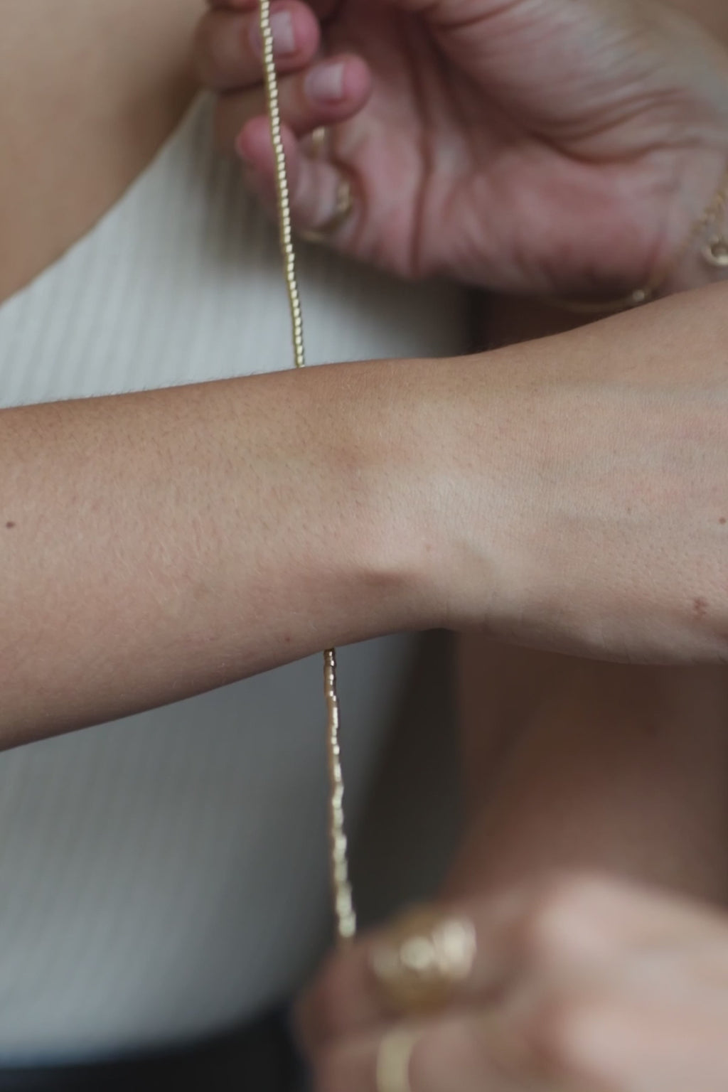 Double Queen Necklace-Bracelet - Gold
