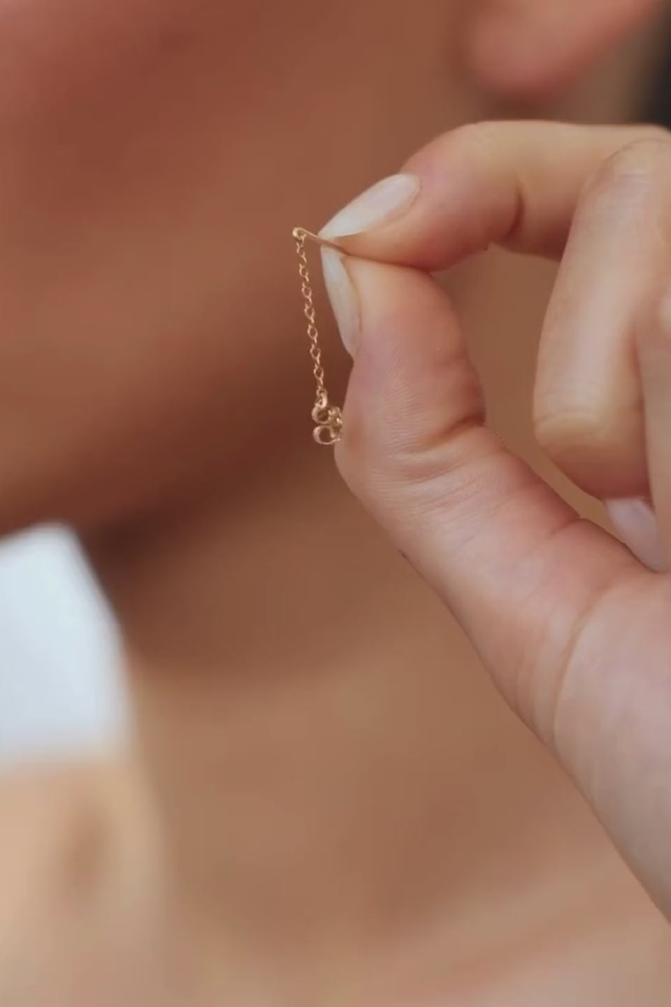 Chain earrings