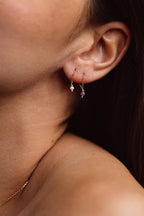 Chain earrings - Cultured pearls