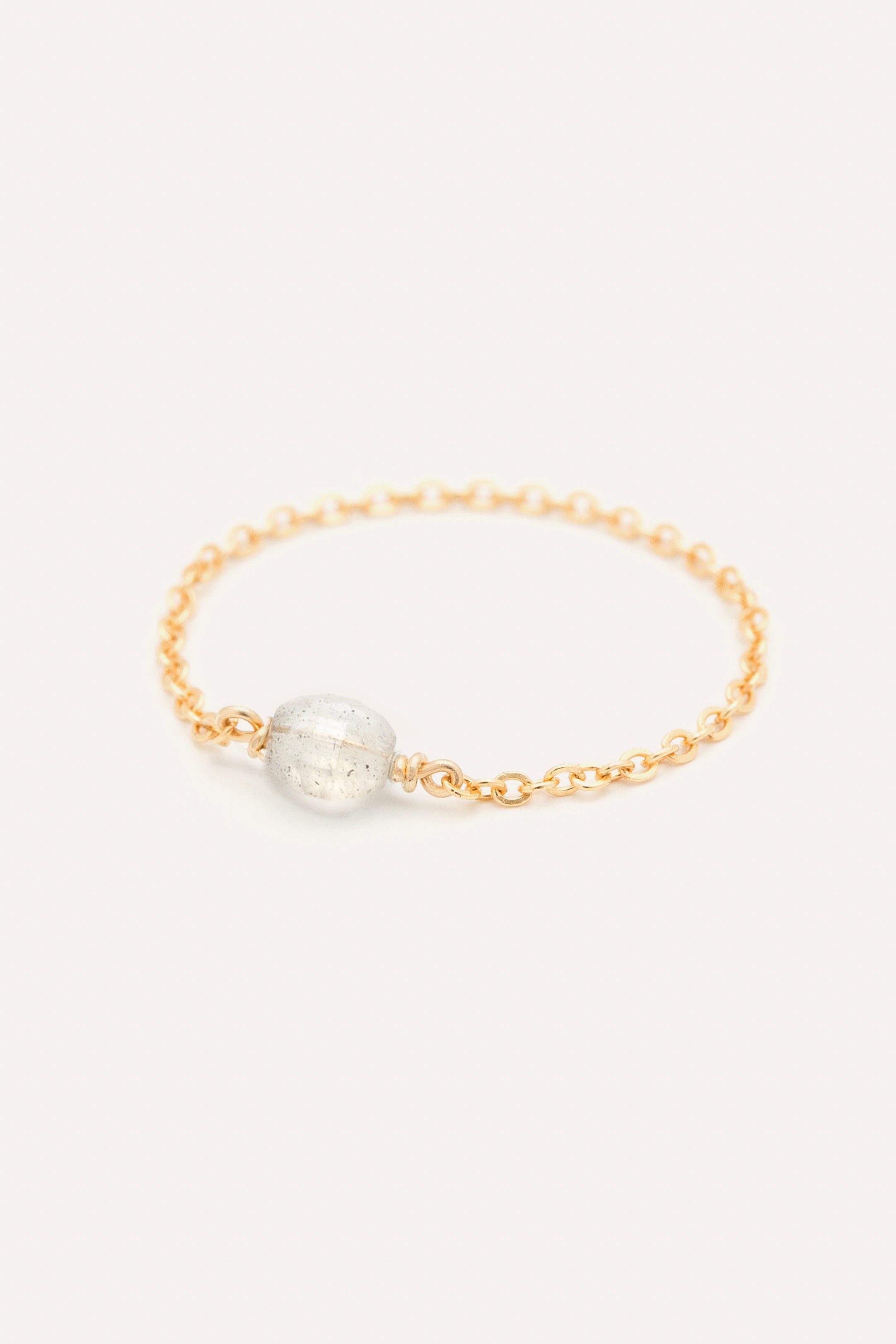 Stella chain ring - Moonstone
