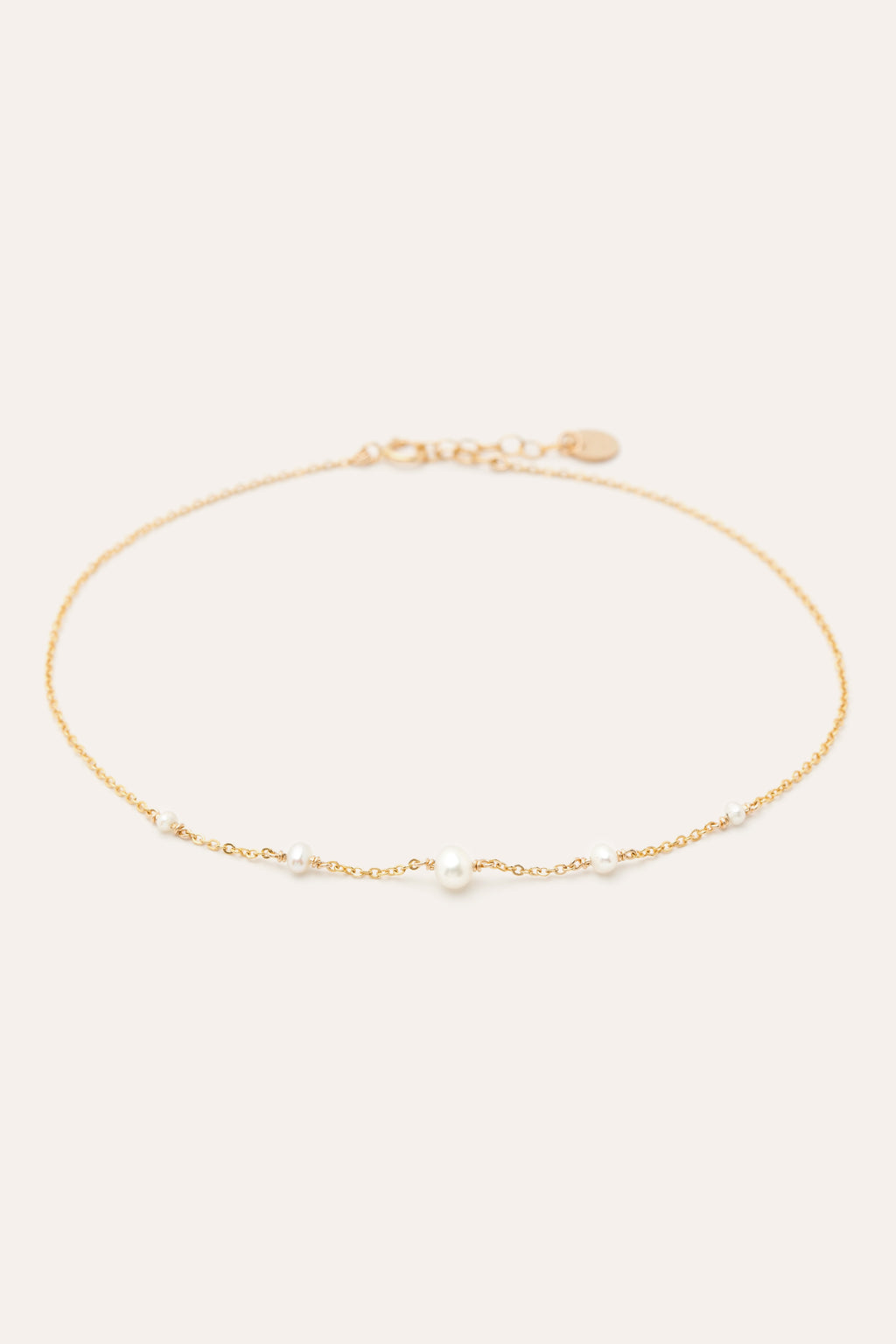 Chance ankle chain - Cultured pearls