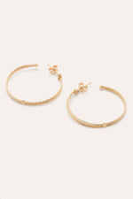 Grandes créoles en gold filled 