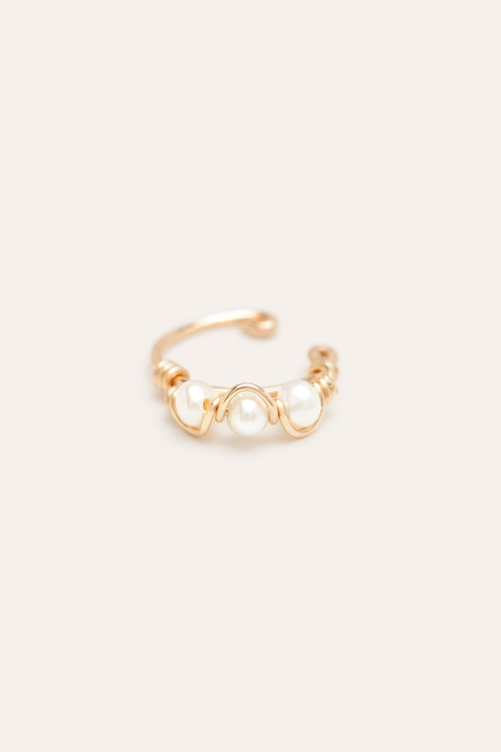 Fake Wave piercing - Cultured pearls