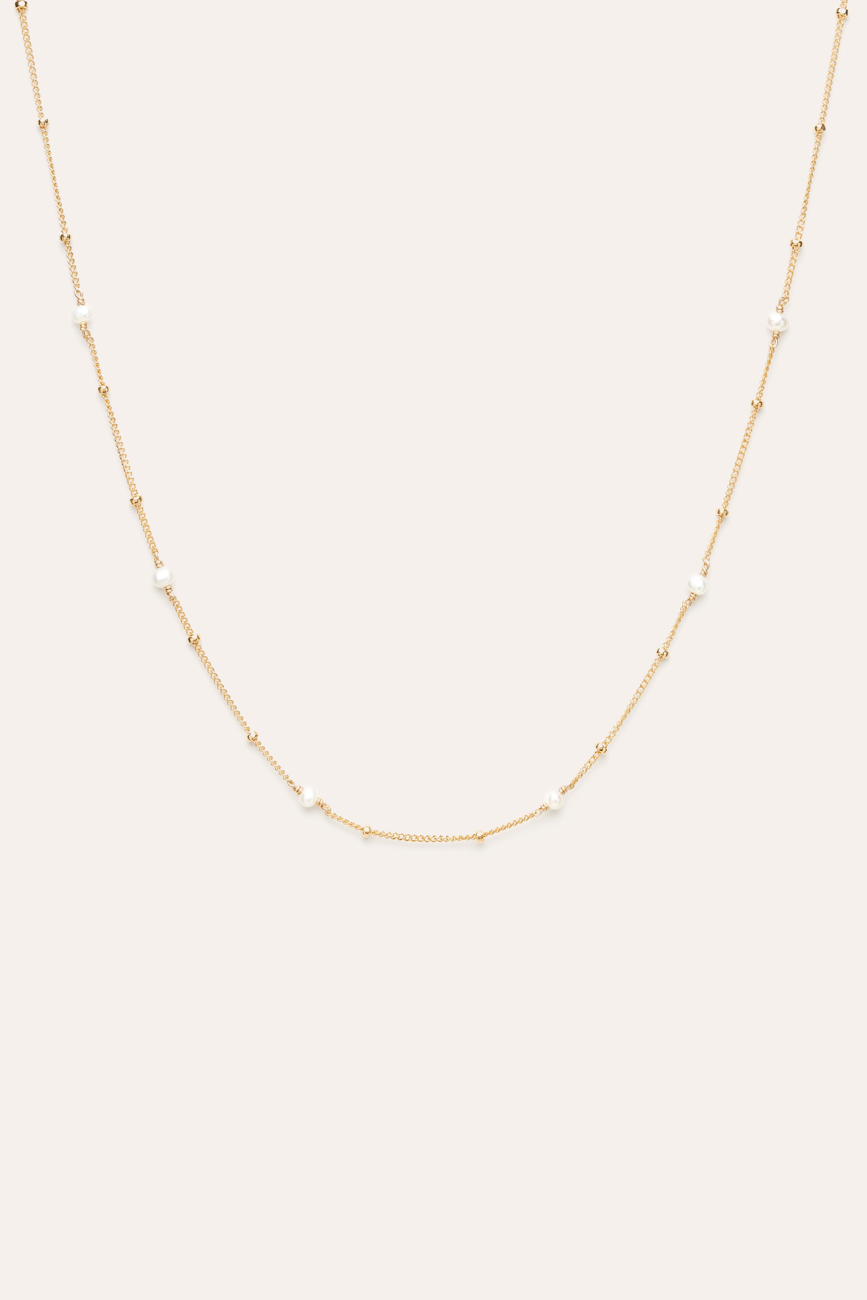 Satellite necklace - Cultured pearls