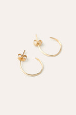 Small hammered creoles - Gold 750 ‰