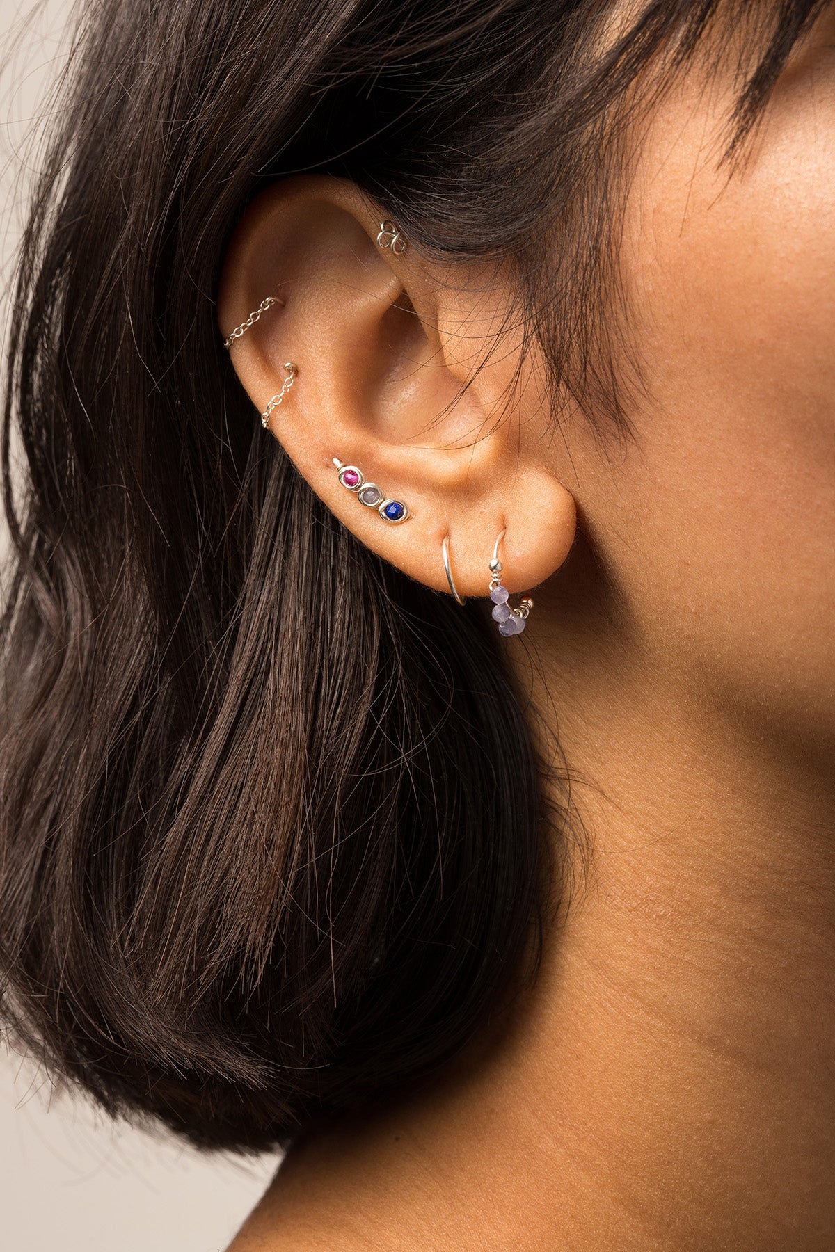 Mini Creoles Essential - Silver