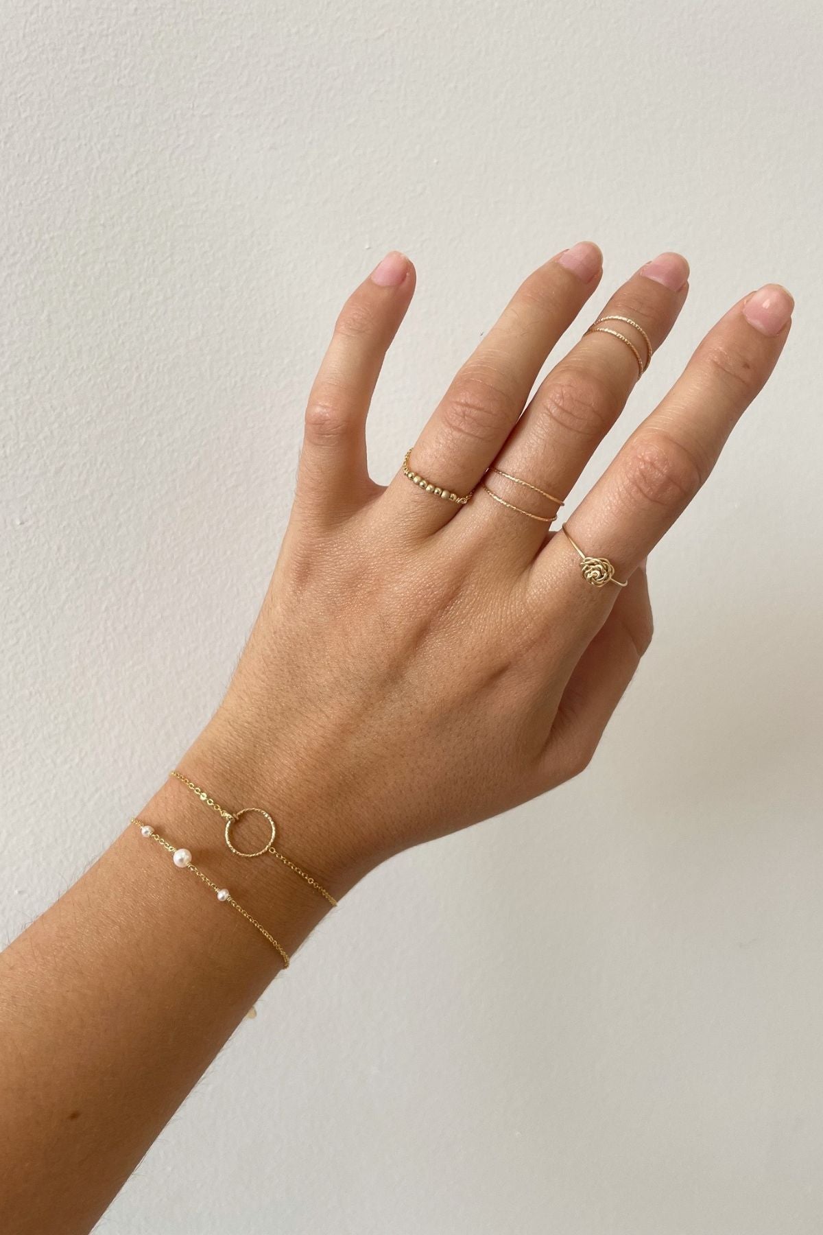 Double phalanx sparkle ring
