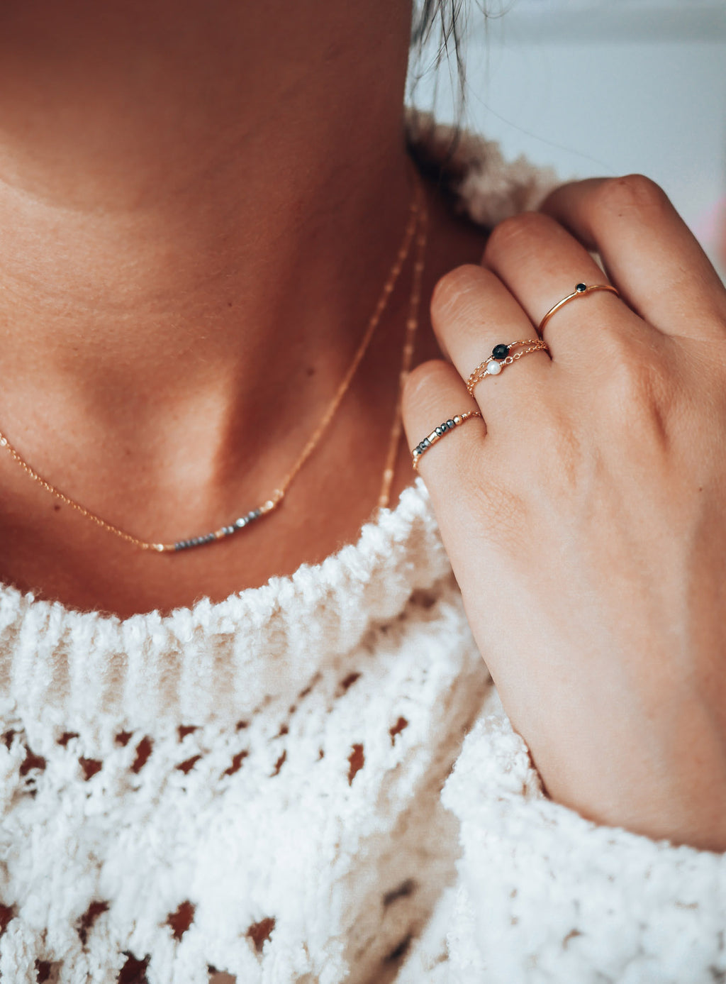 Chain ring Stella - Stone