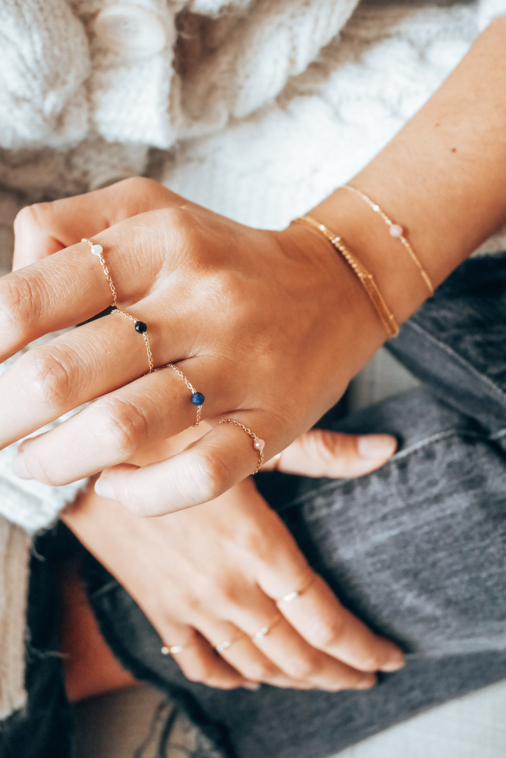 Chain ring Stella - Stone