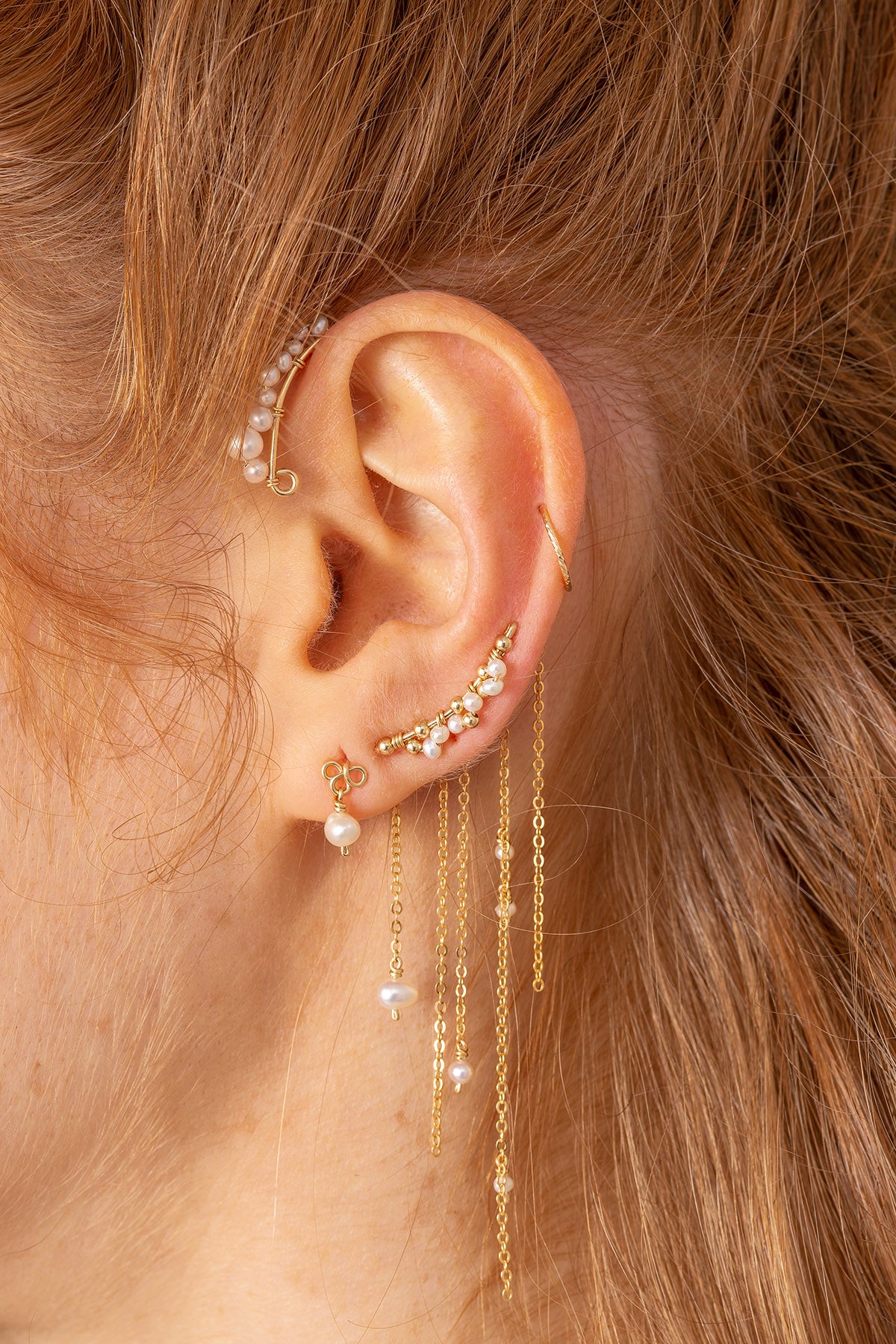 Fringe earrings - Envolée de perles