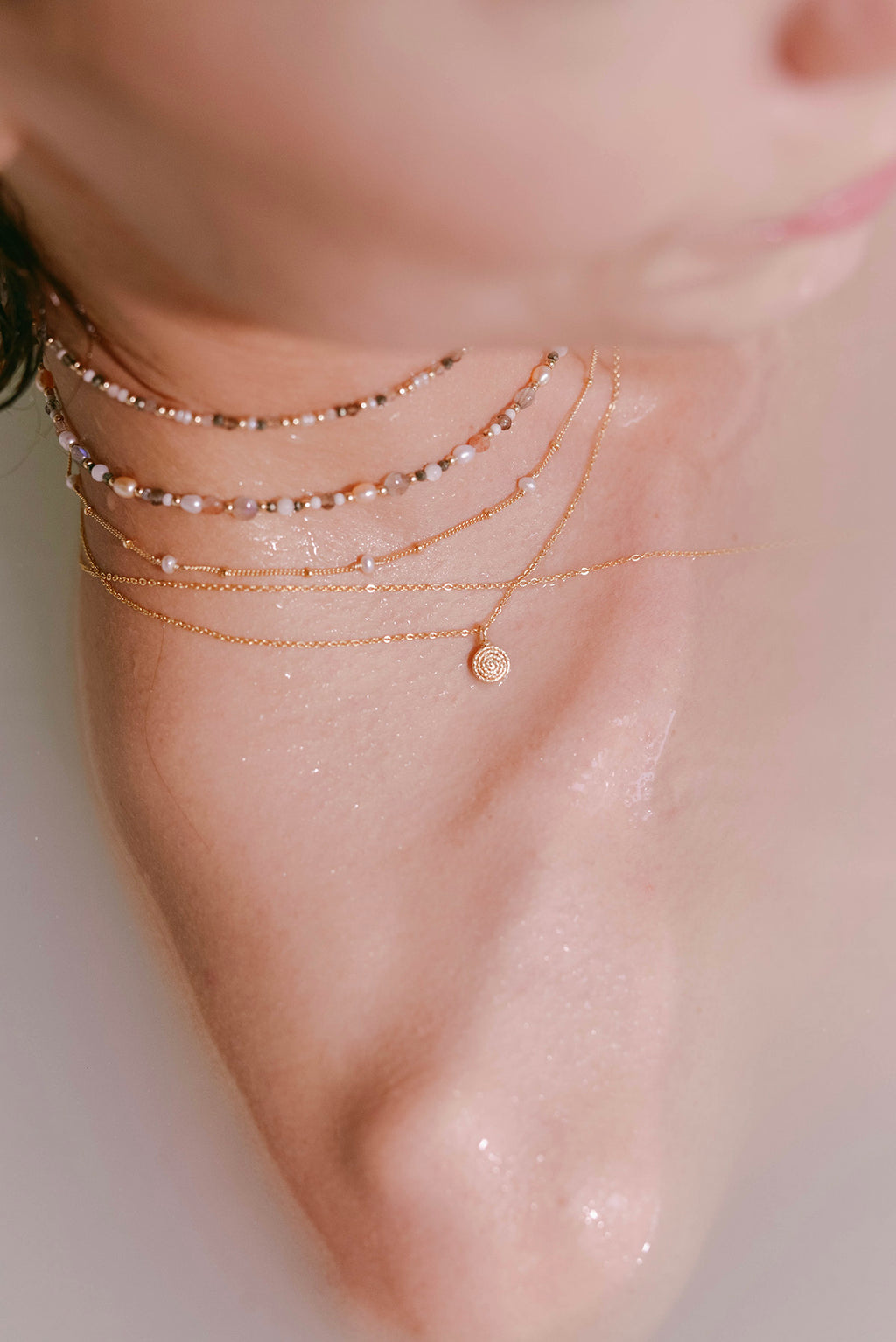 Satellite necklace - Cultured pearls
